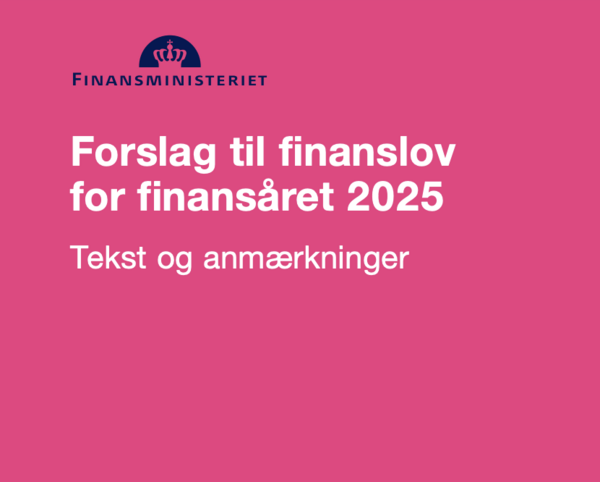 Forslag til finanslov 2025 er nu fremlagt